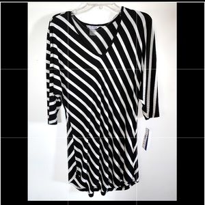 NYGARD dress PL black and white